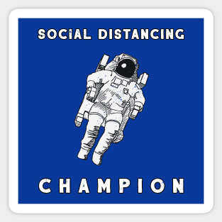 Social Distancing Champion Sticker